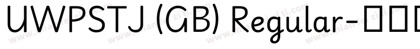 UWPSTJ (GB) Regular字体转换